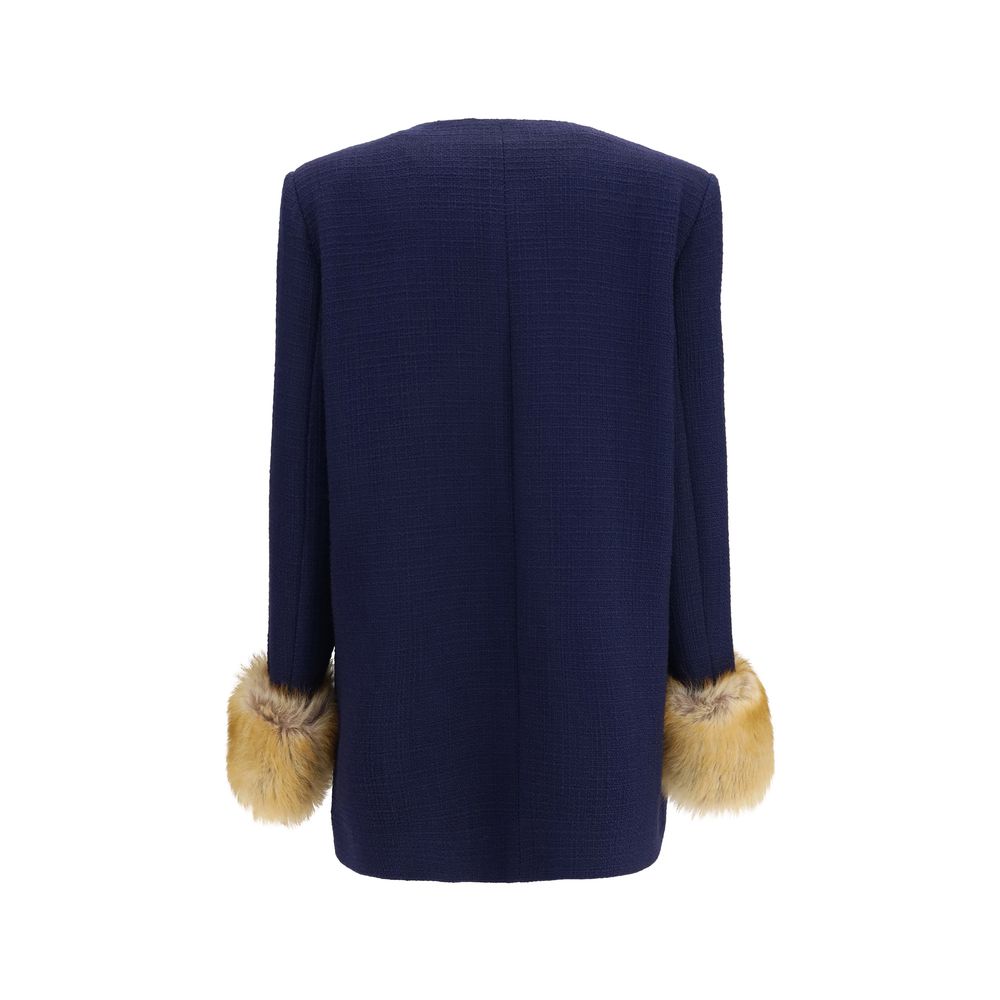 Blue Wool Oves Aries Coat