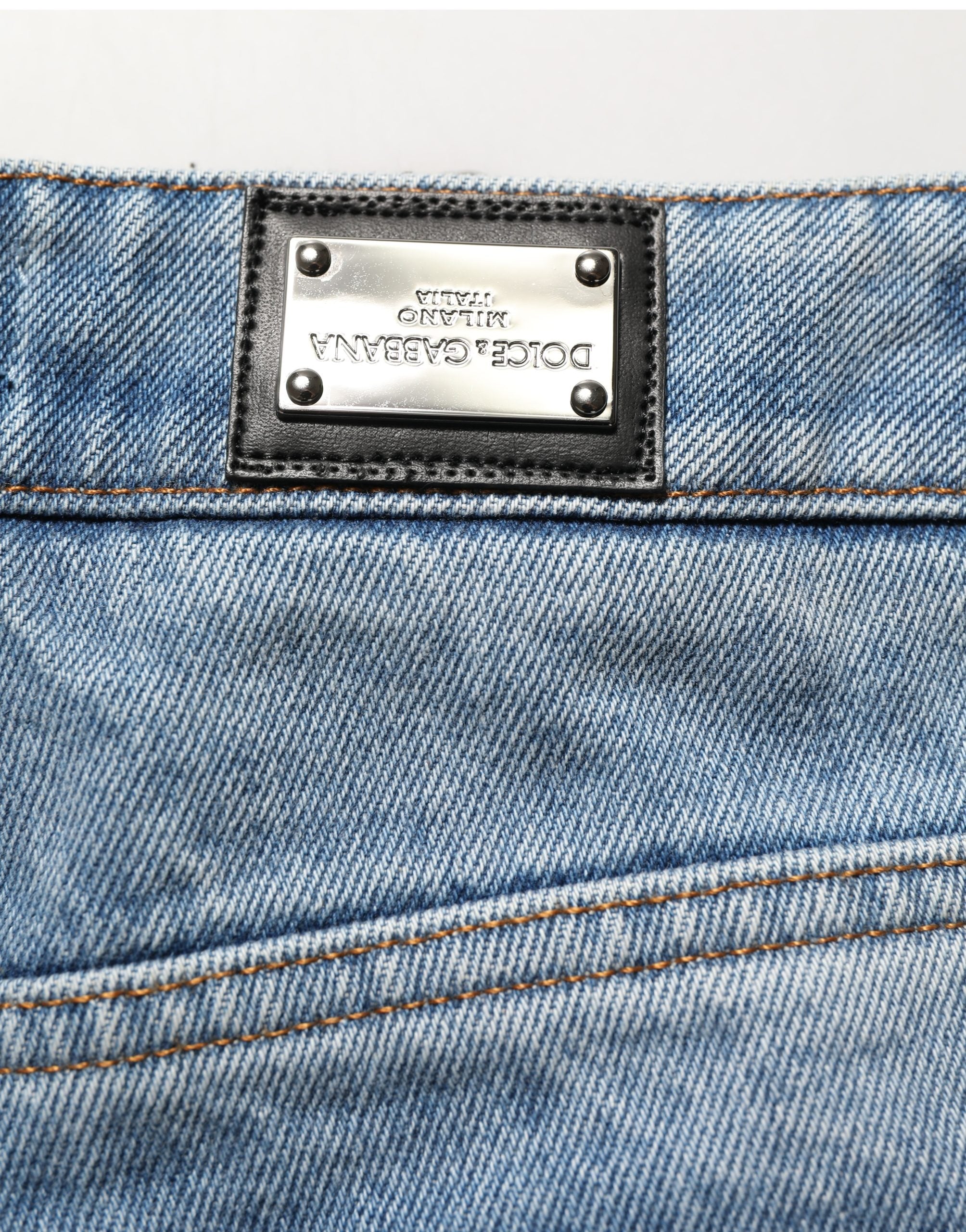 Blue Cotton Boot Cut Denim Trouser Jeans
