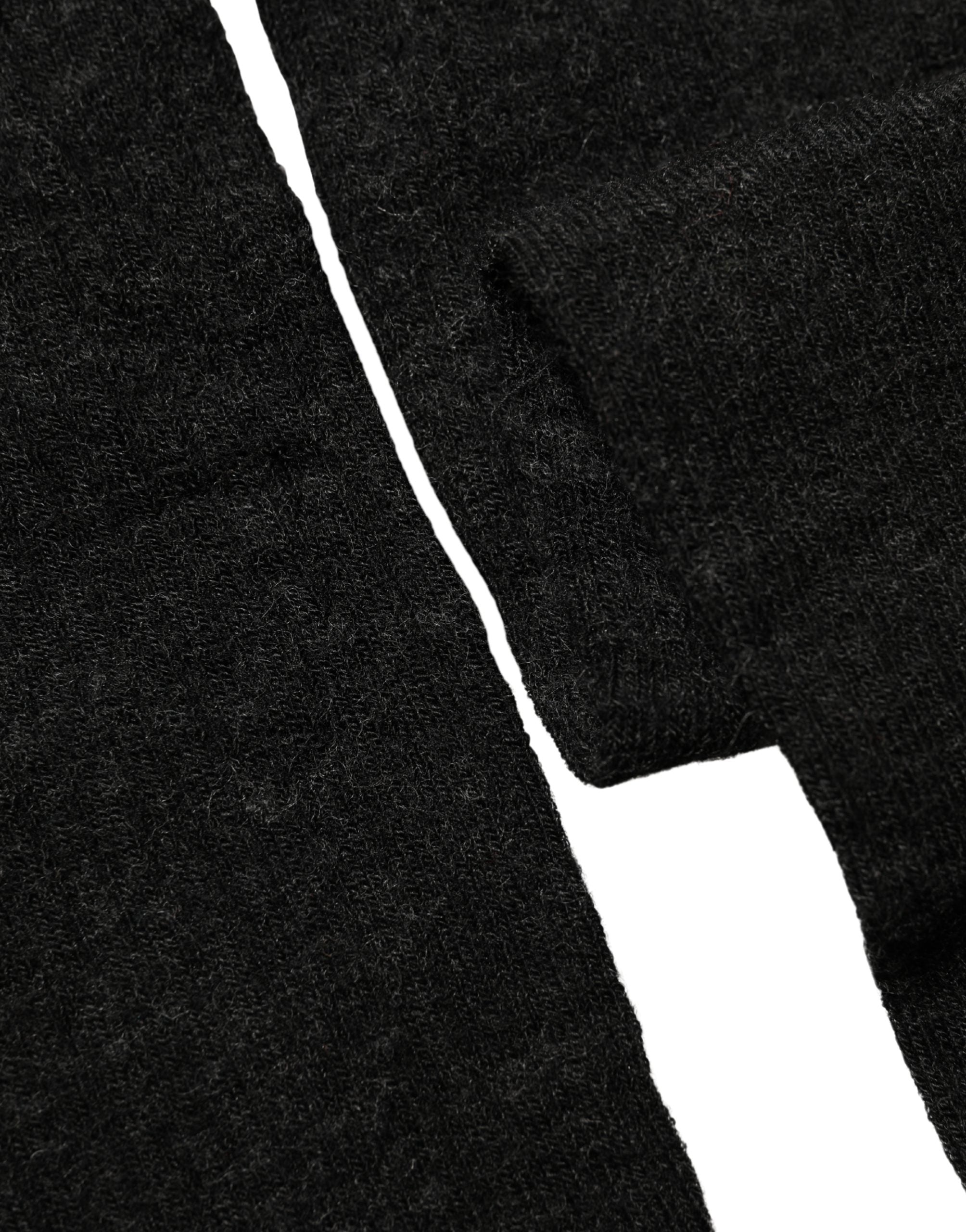 Black Wool Over Calf Long Women Accessory Socks