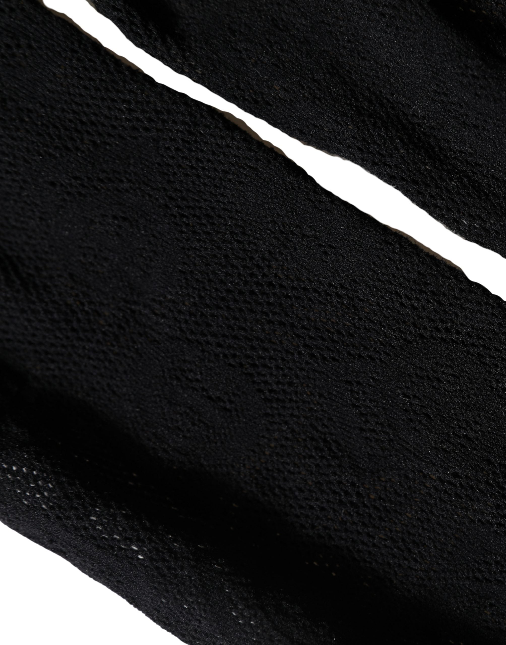 Black All Over Print Sheer Stretch Tights Socks