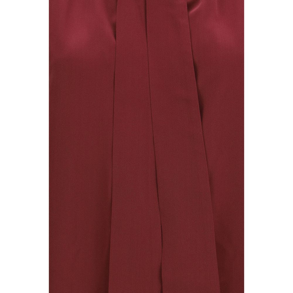 Bordeaux Silk Blouse