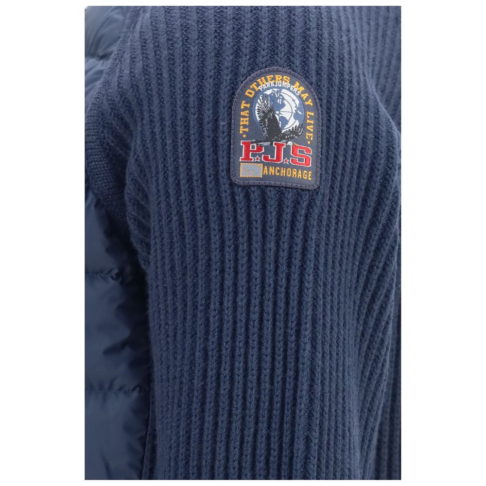 Blue Polyamide Full-Length Jacket