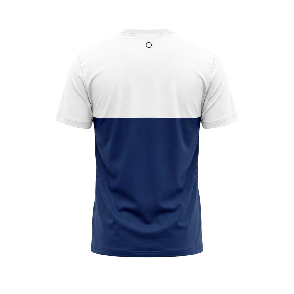 Blue Cotton Men T-Shirt