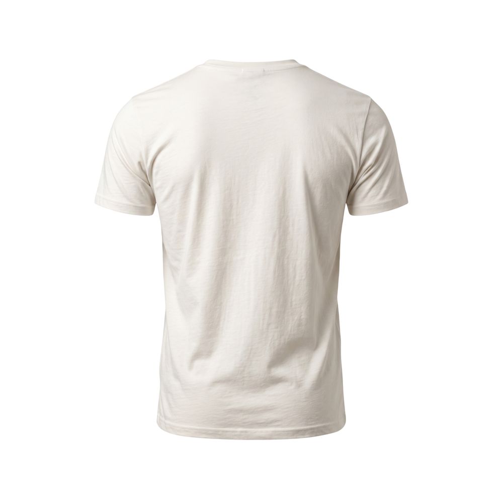 White Cotton Men T-Shirt