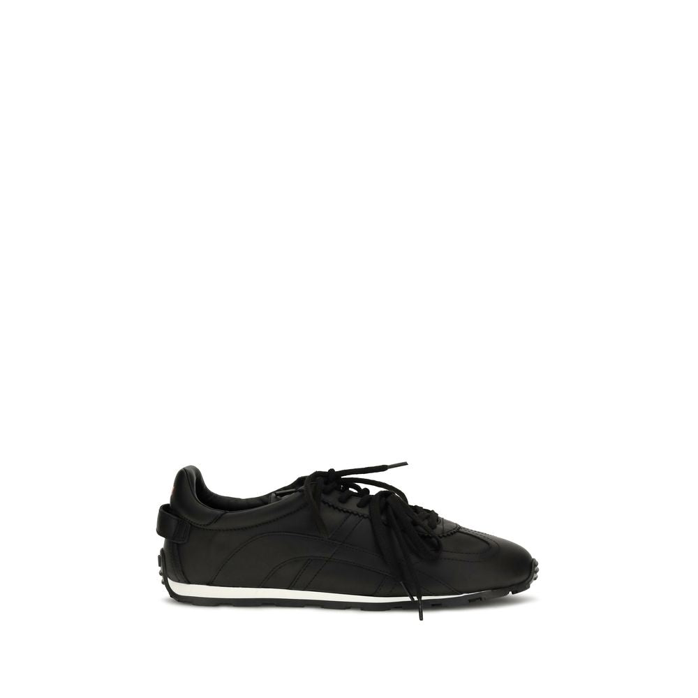 Black Calf Leather Bos Taurus Athletic Sneakers