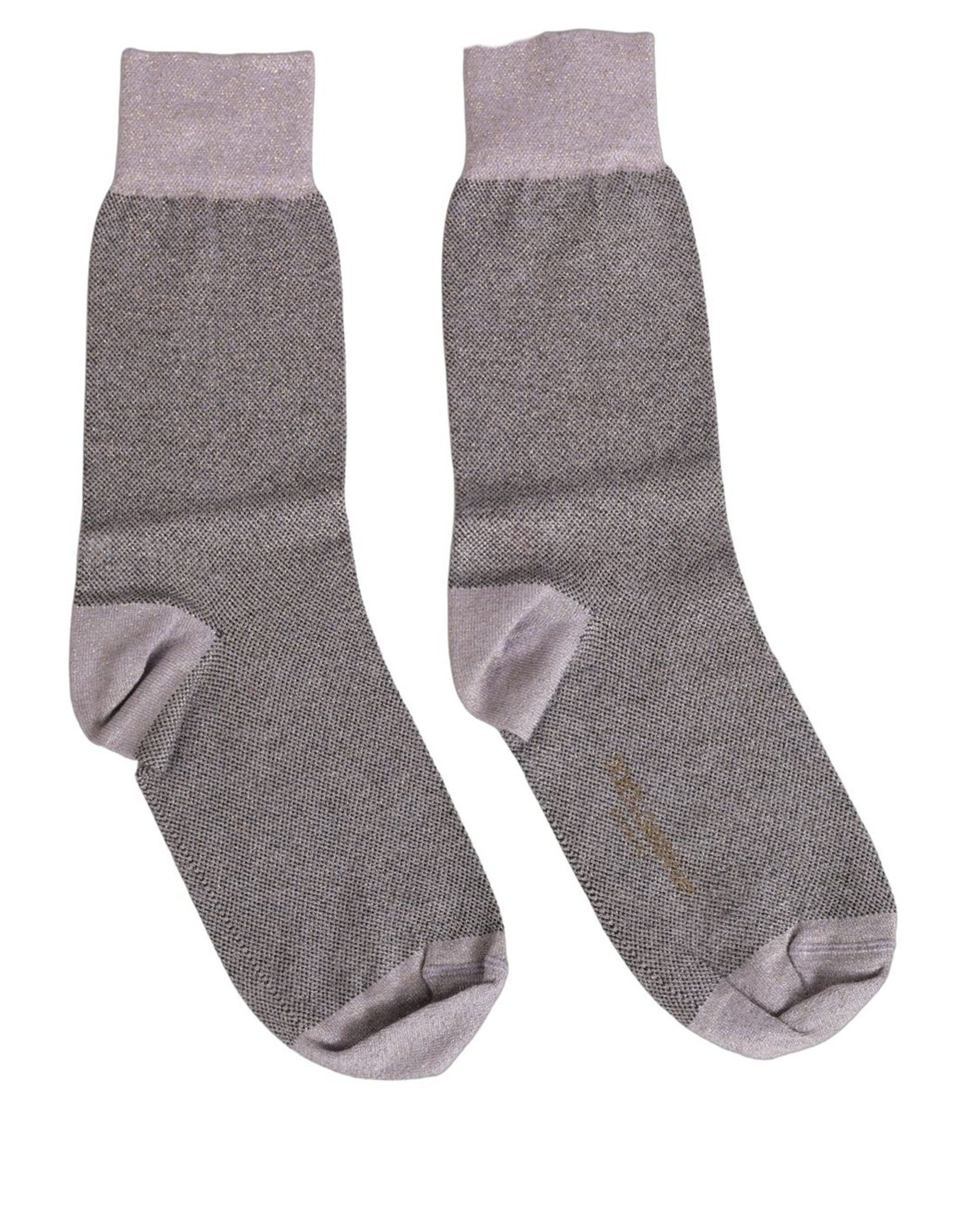 Charcoal Grey Logo Mid Calf Women Accessory Socks