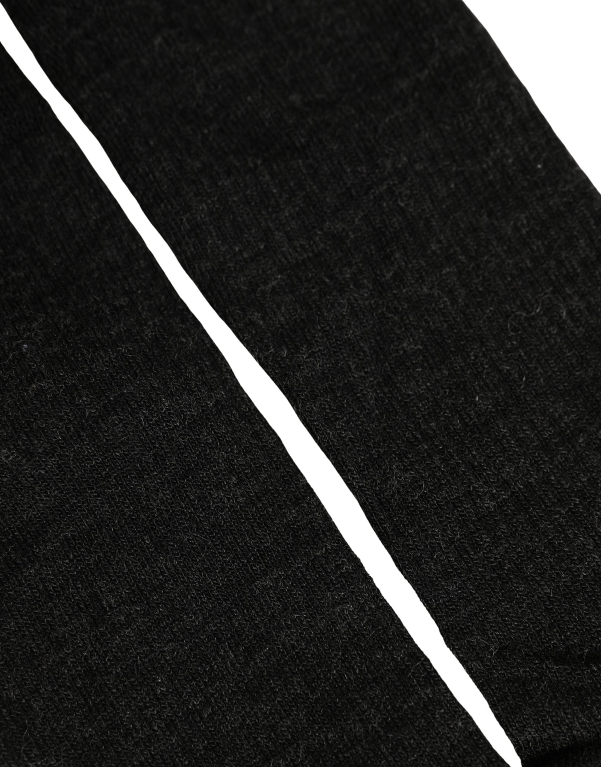 Black Wool DG Logo Mid Calf Accessory Socks