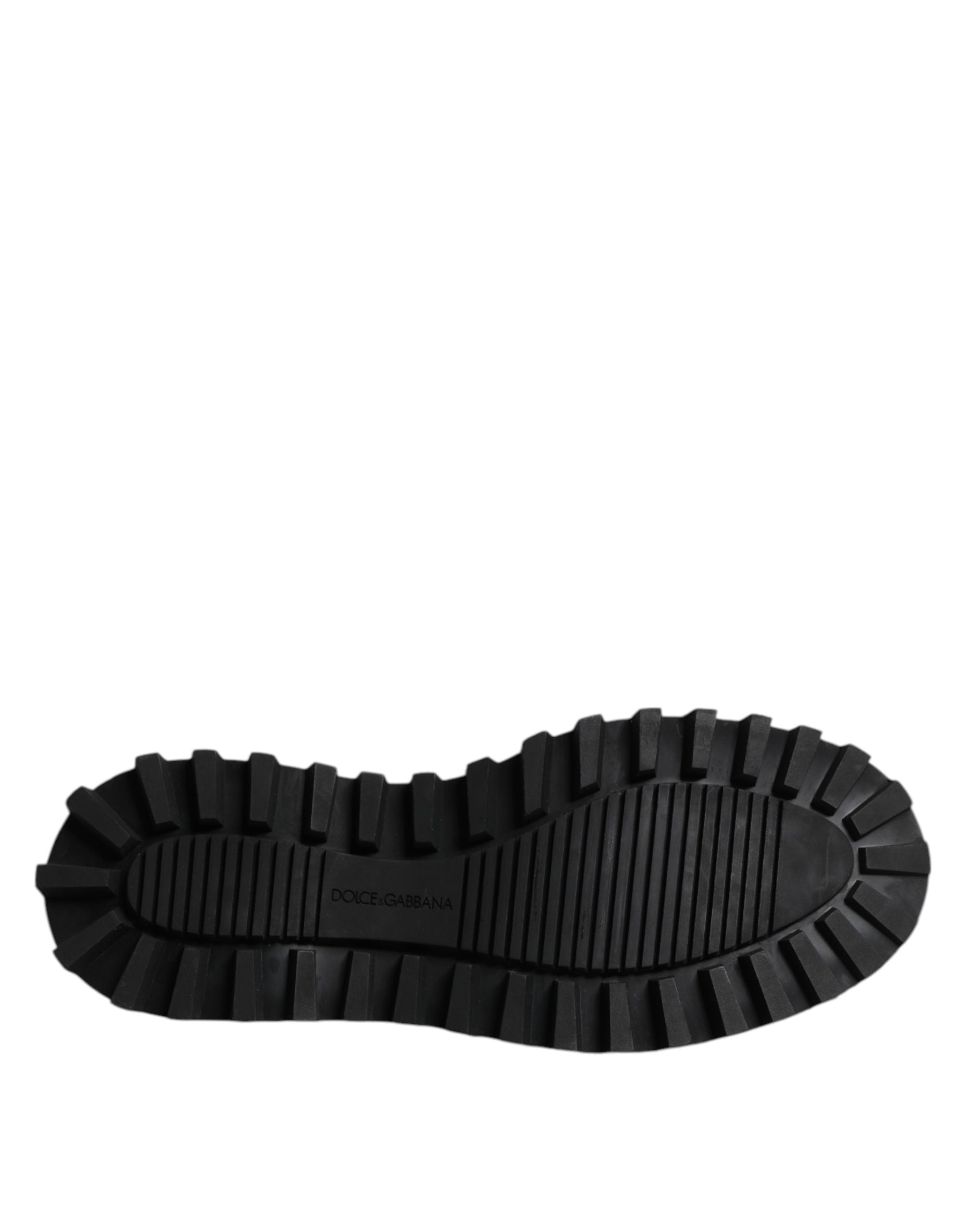 Black Calf Leather Hi-Trekking Derby Shoes