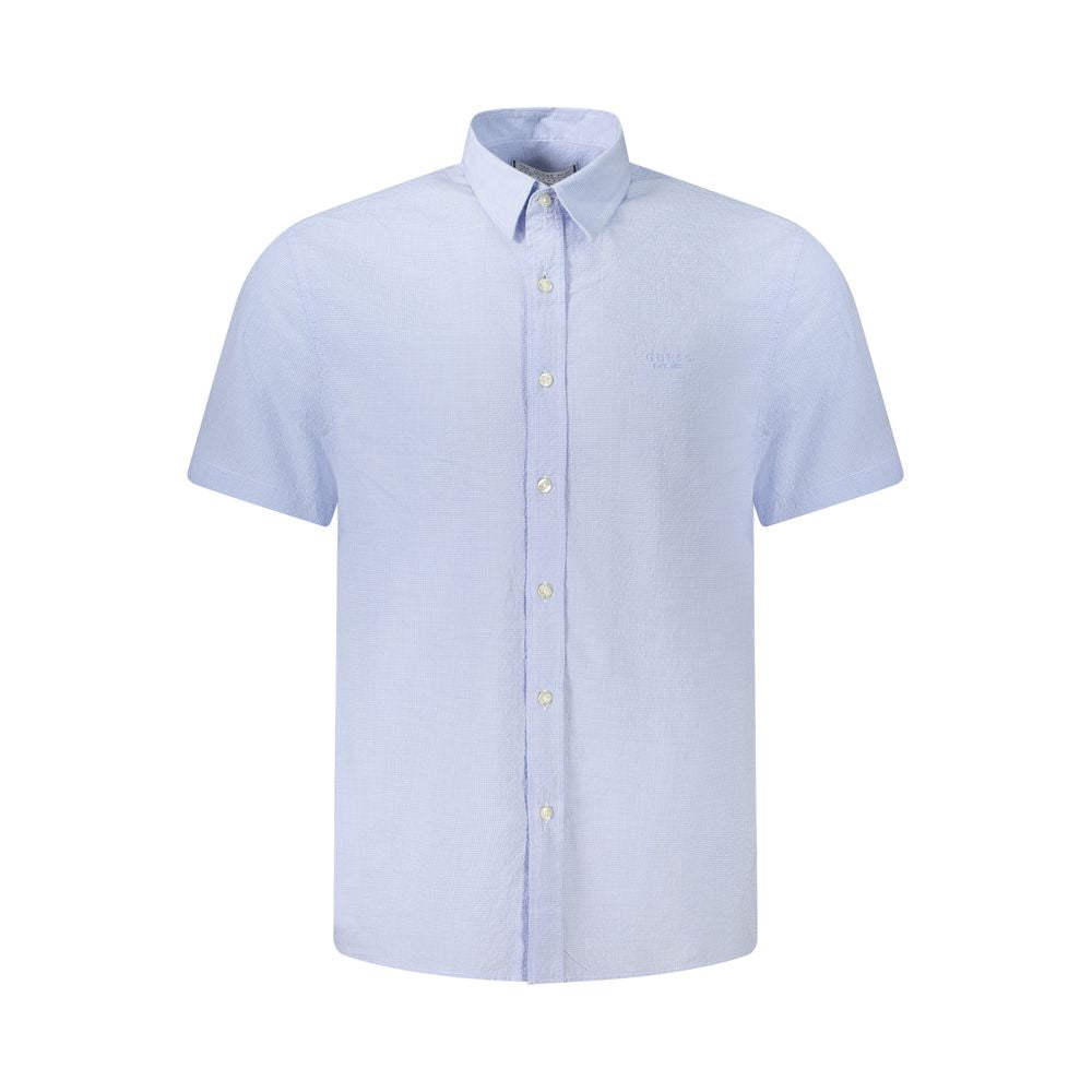 Light Blue Cotton Men's Shirt