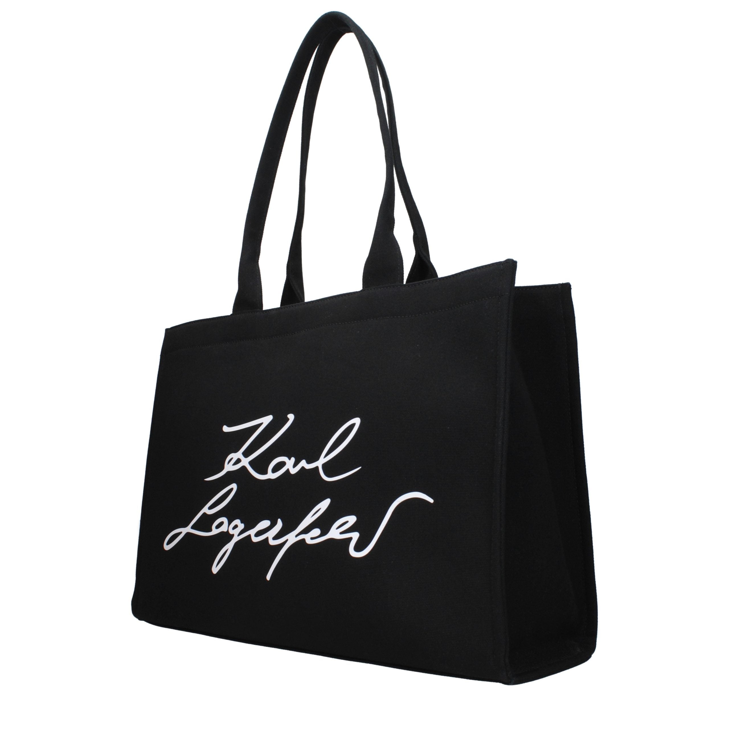 Black Fabric Shoulder Bag