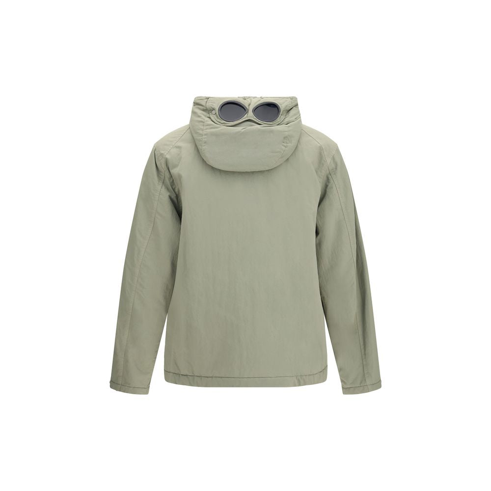 Gray Polyamide Full-Length Jacket