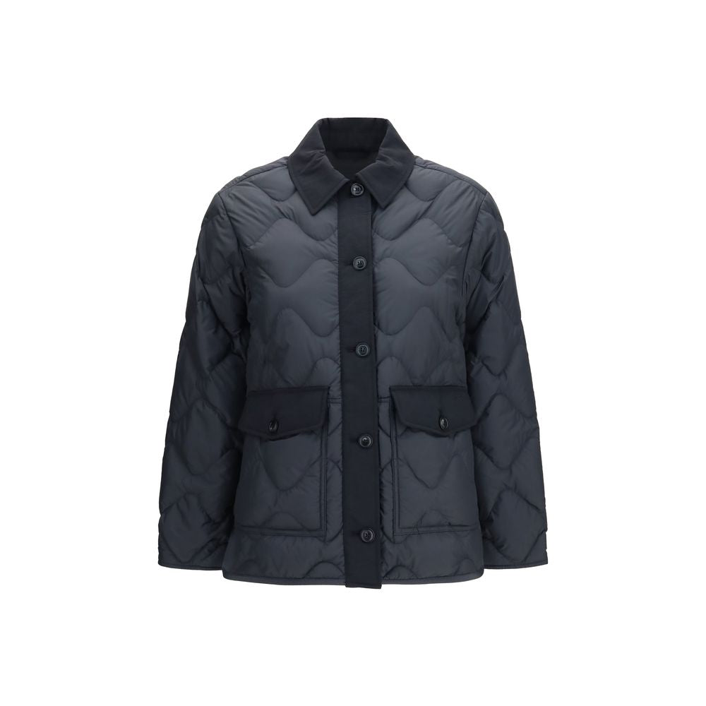 Gray Polyester Shell Jacket