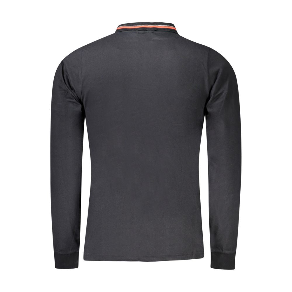 Black Cotton Men's Polo