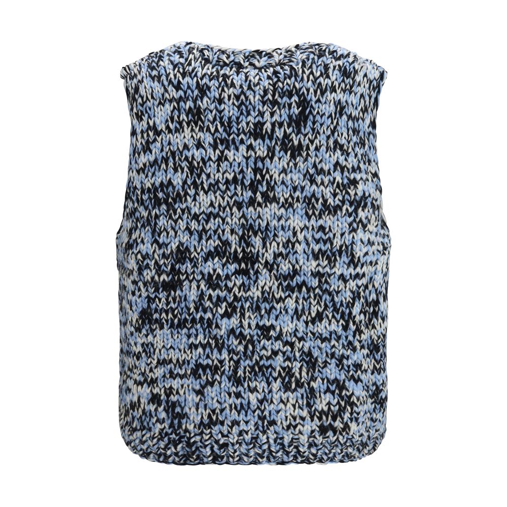 Multicolor Wool Oves Aries Sleeveles Sweater