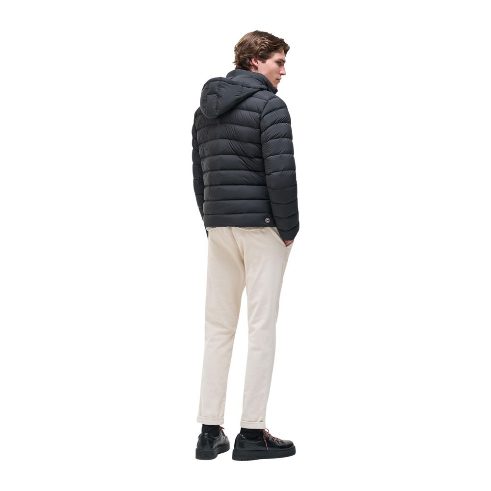 Black Polyamide Full-Length Jacket