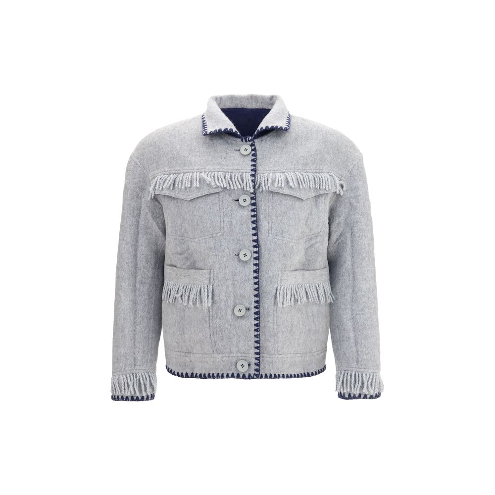 Blue Alpaca Vicugna Pacos Full-Length Jacket