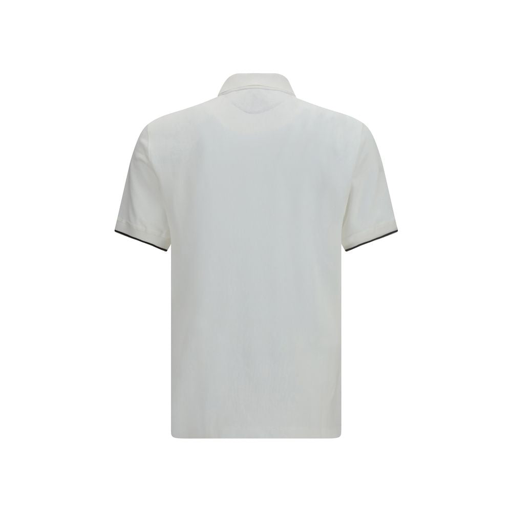 White Cotton Polo Shirt