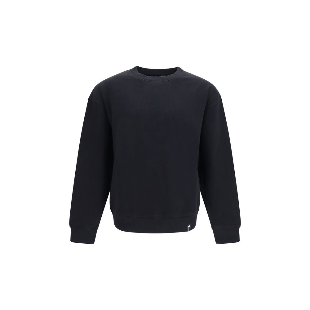 Black Cotton Sweatshirt