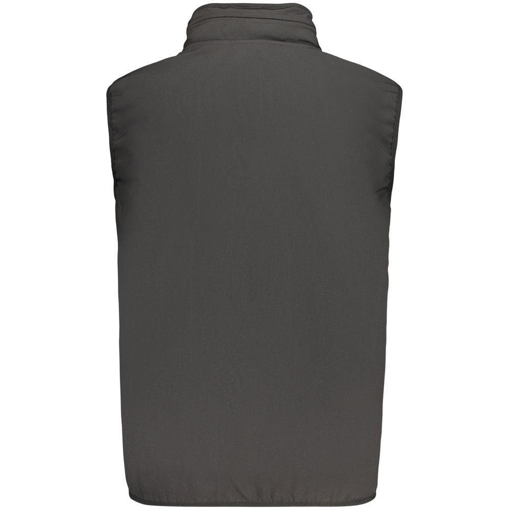 Black Polyester Mens Vest