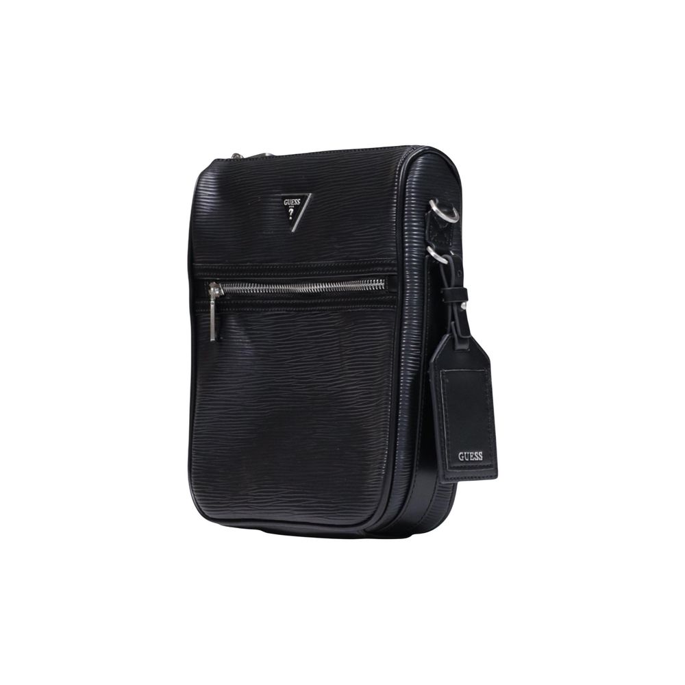 Black Polyethylene Shoulder Bag
