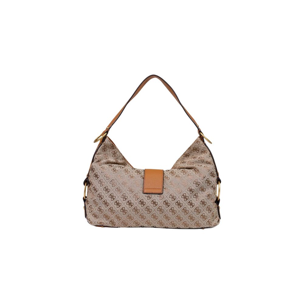 Beige Polyester Handbag
