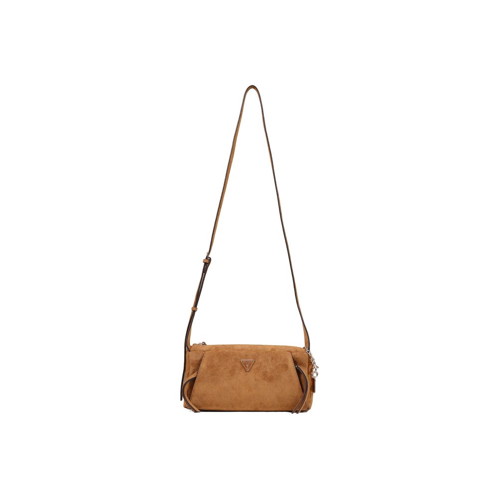 Brown Polyester Handbag