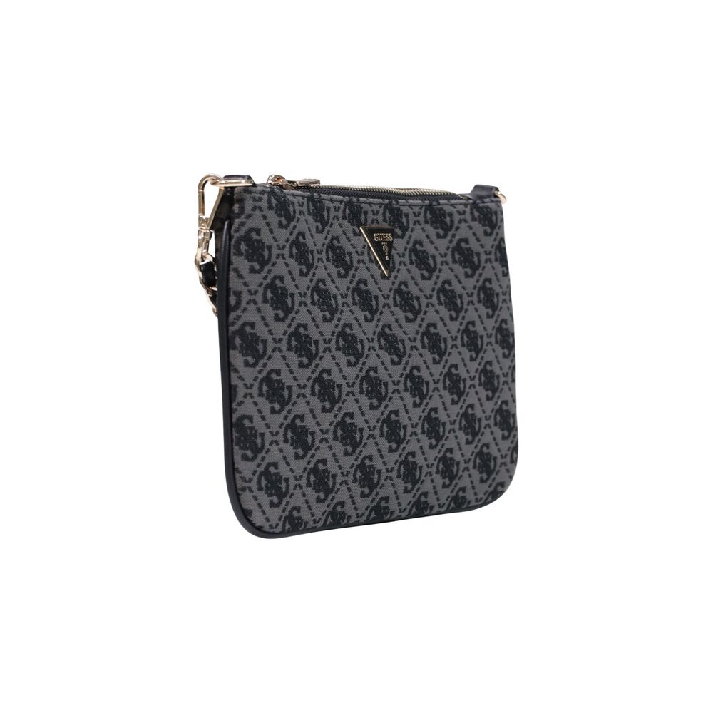 Gray Polyester Handbag
