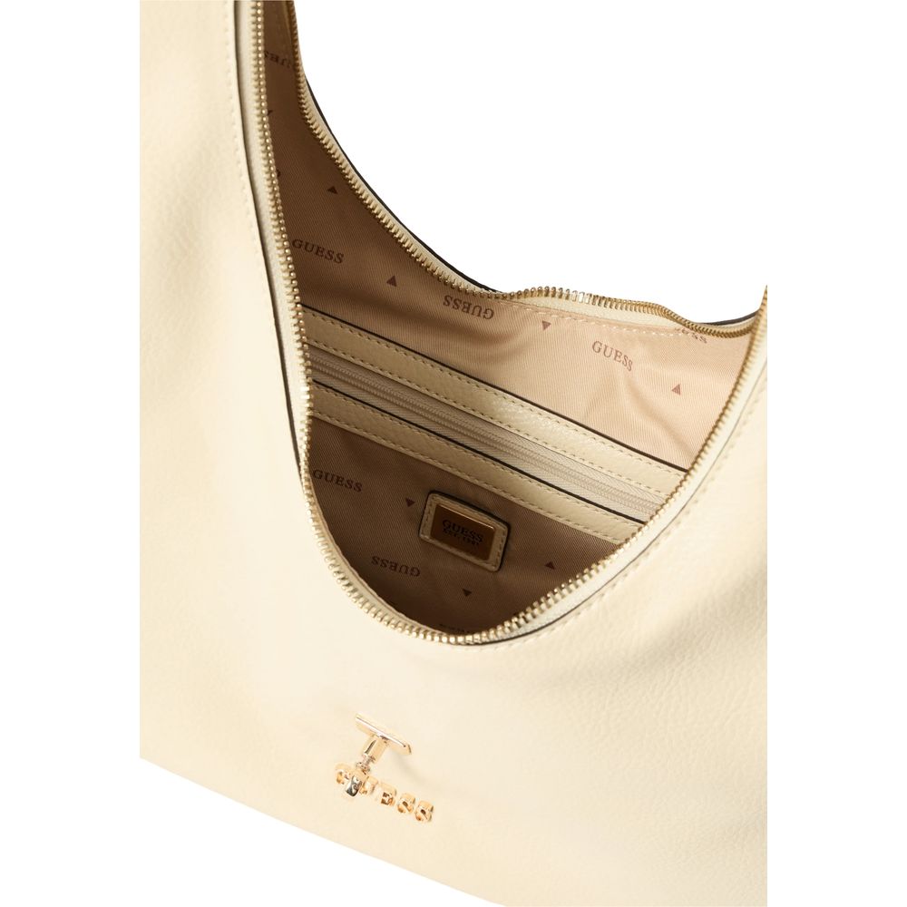Cream Polyethylene Handbag