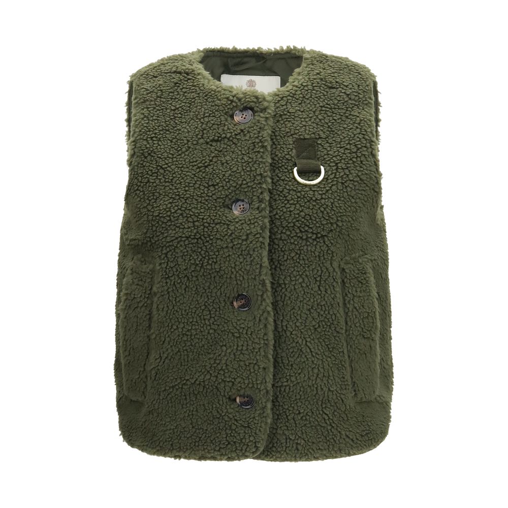 Bicolor Recycled Polyester Sleeveless Jacket