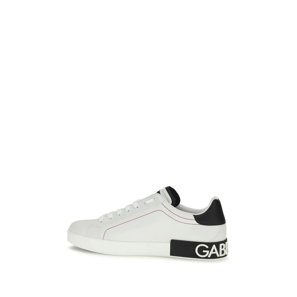 White Calf Leather Bos Taurus Low Top Sneakers