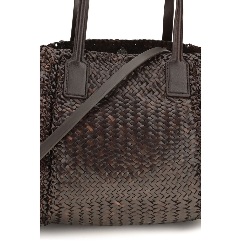 Brown Calf Leather Bos Taurus Handbag