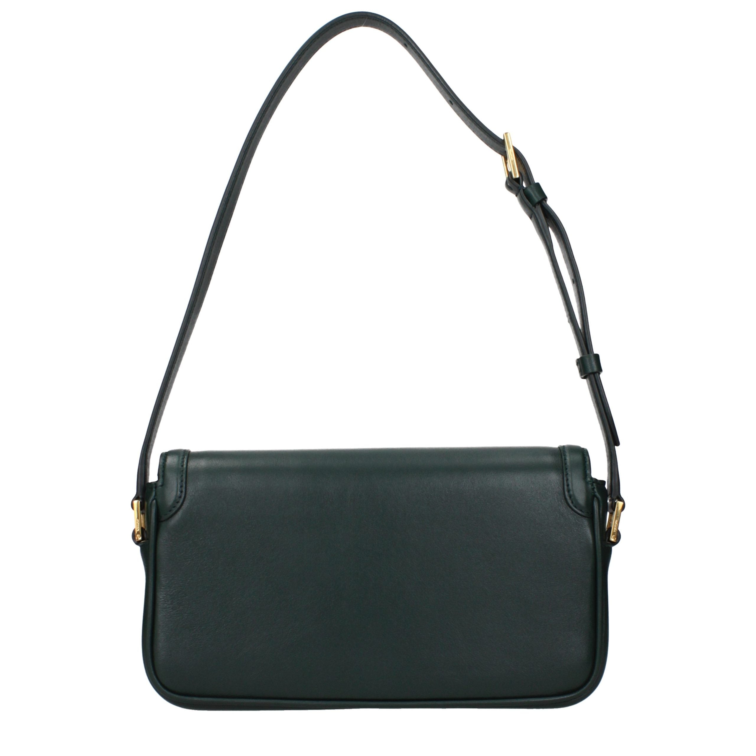 Green Leather Shoulder Bag