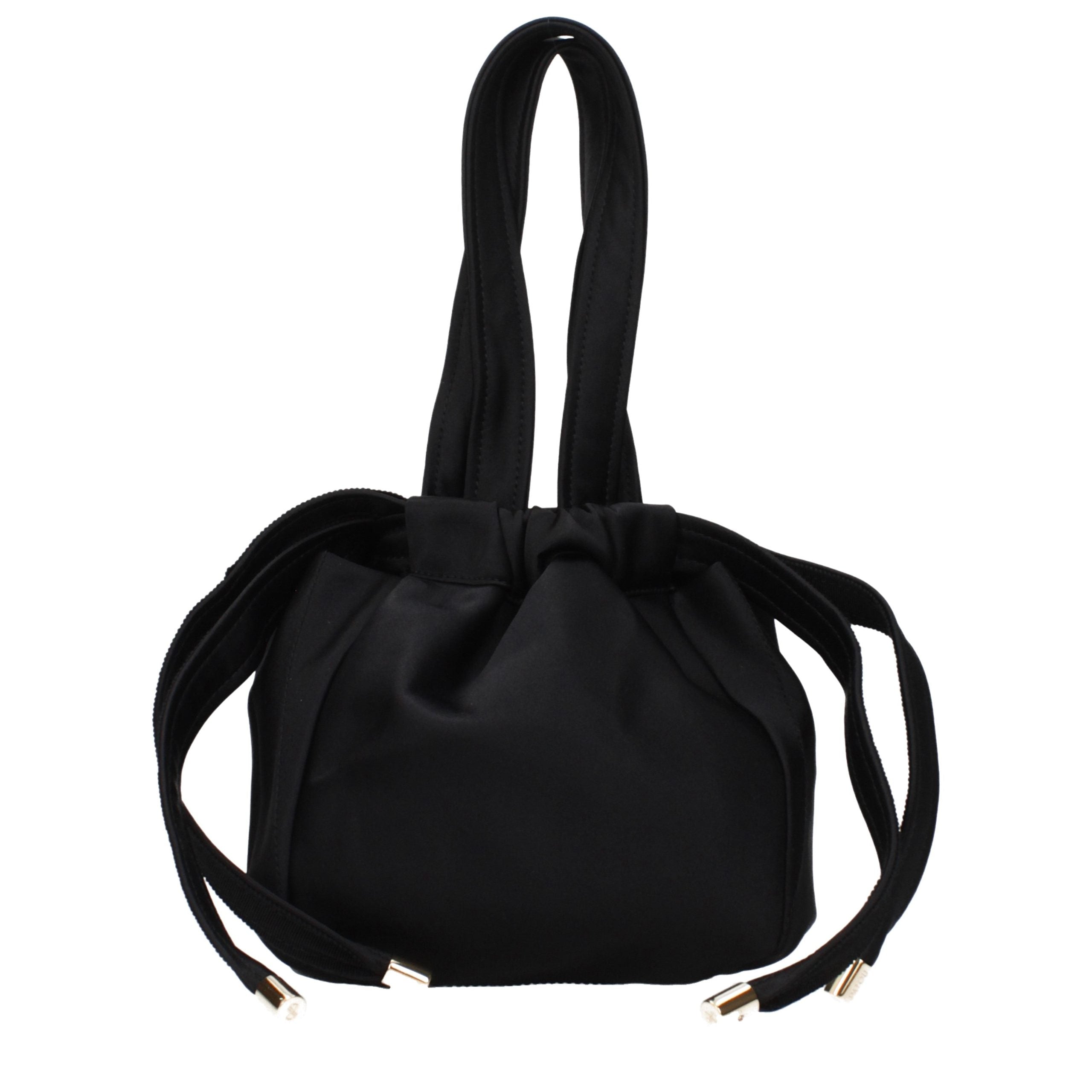Black Fabric Handbag