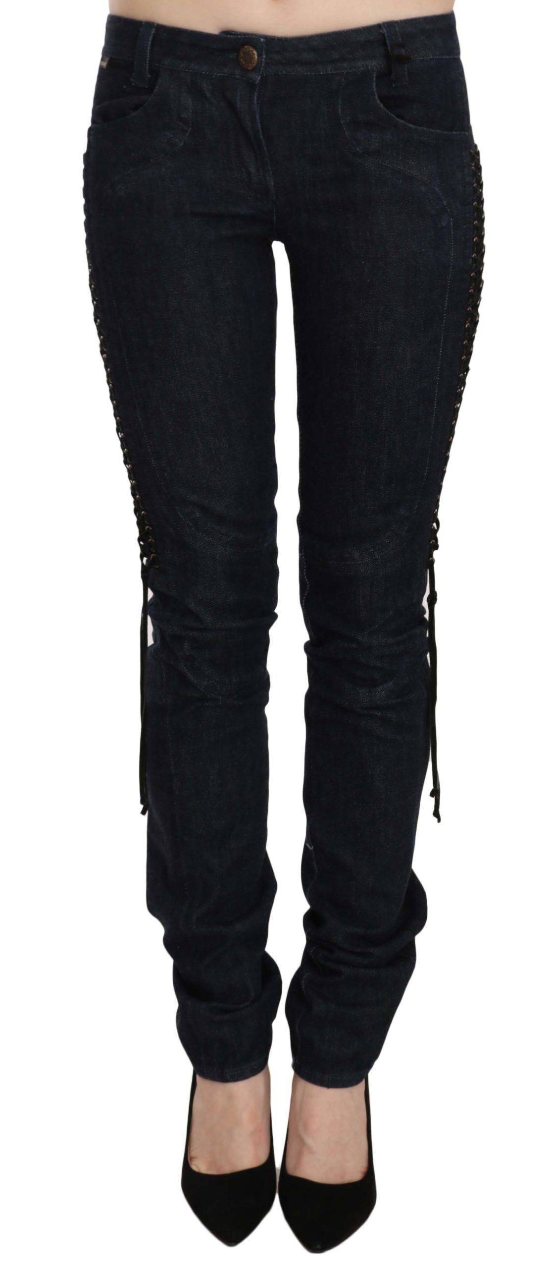 Elegant Low Waist Skinny Trousers - ventzia
