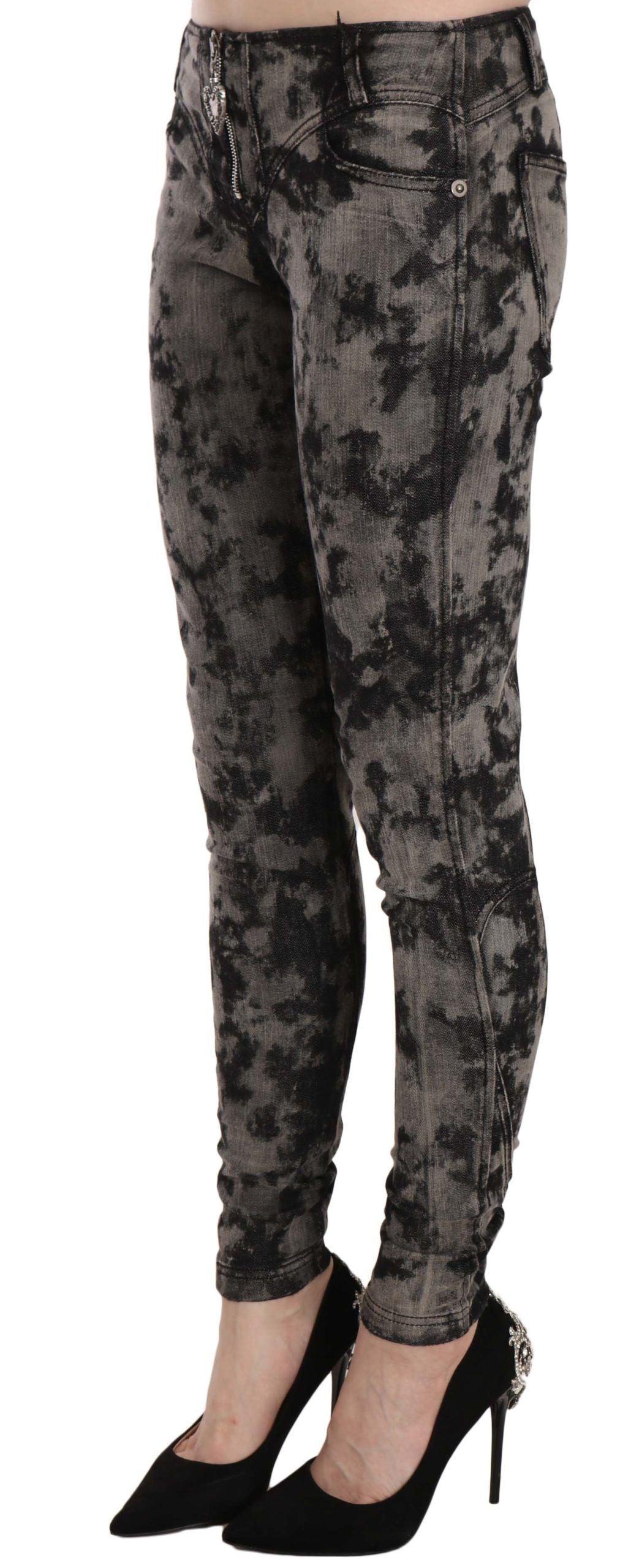 Elegant Low Waist Skinny Denim Pants - ventzia