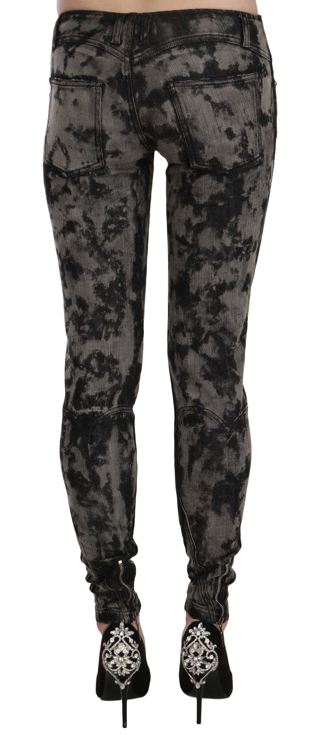 Elegant Low Waist Skinny Denim Pants - ventzia