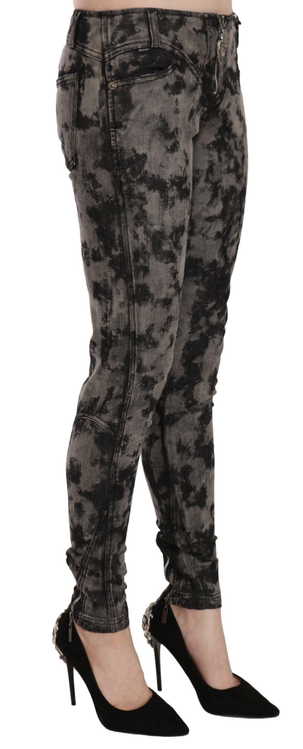 Elegant Low Waist Skinny Denim Pants - ventzia