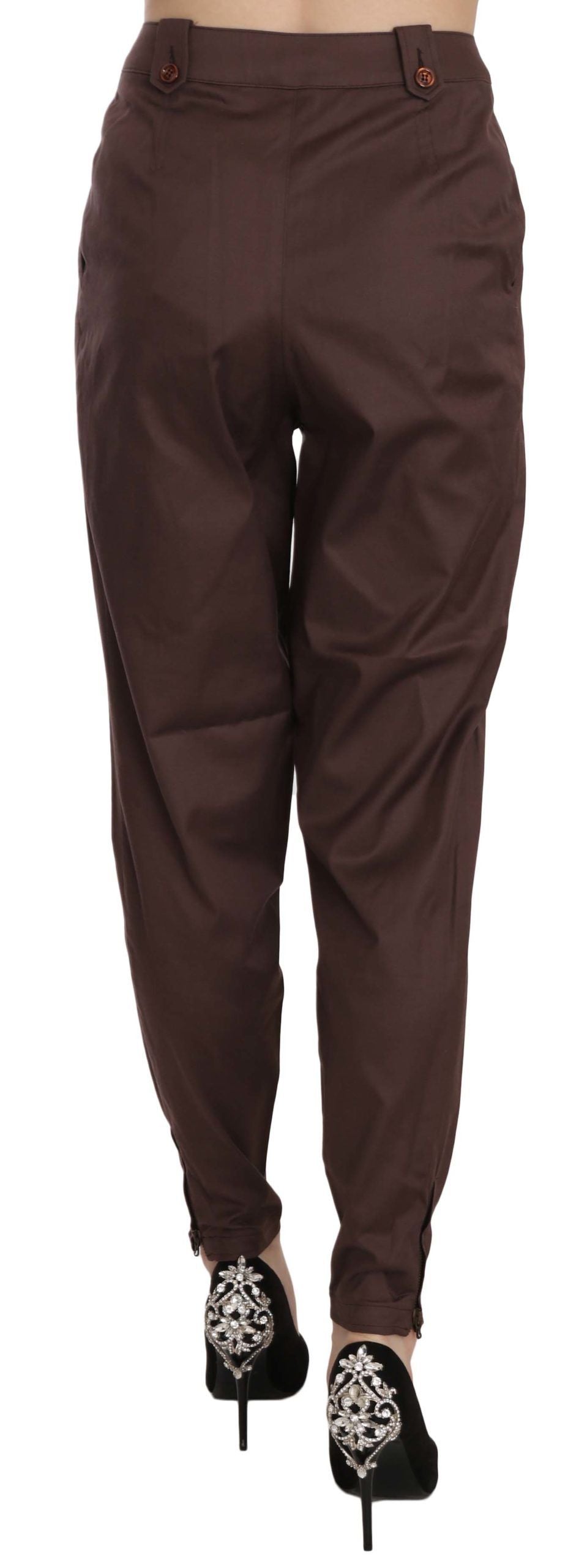 High Waist Tapered Chic Formal Pants - ventzia