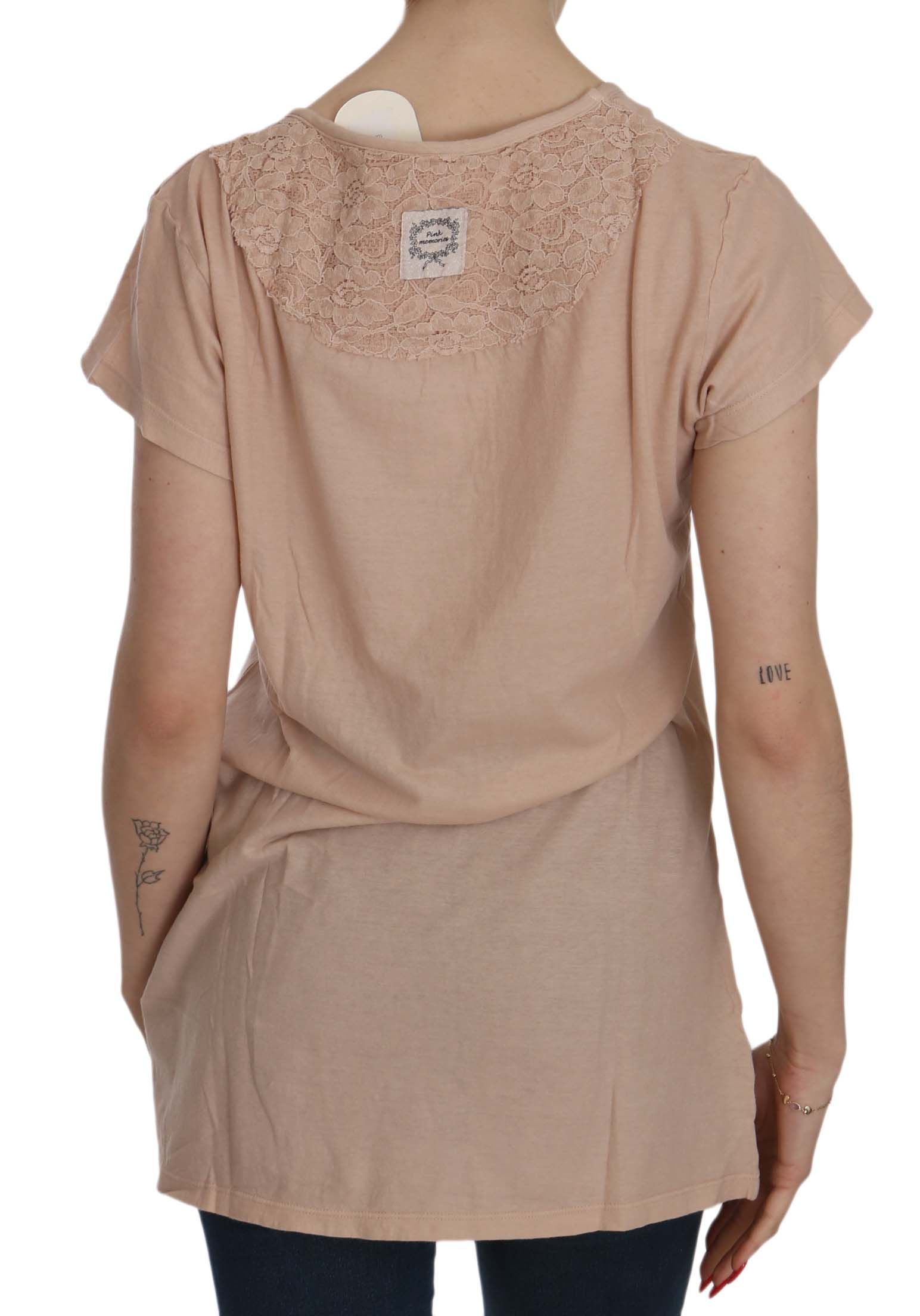 Elegant Cream Lace Round Neck Blouse - ventzia