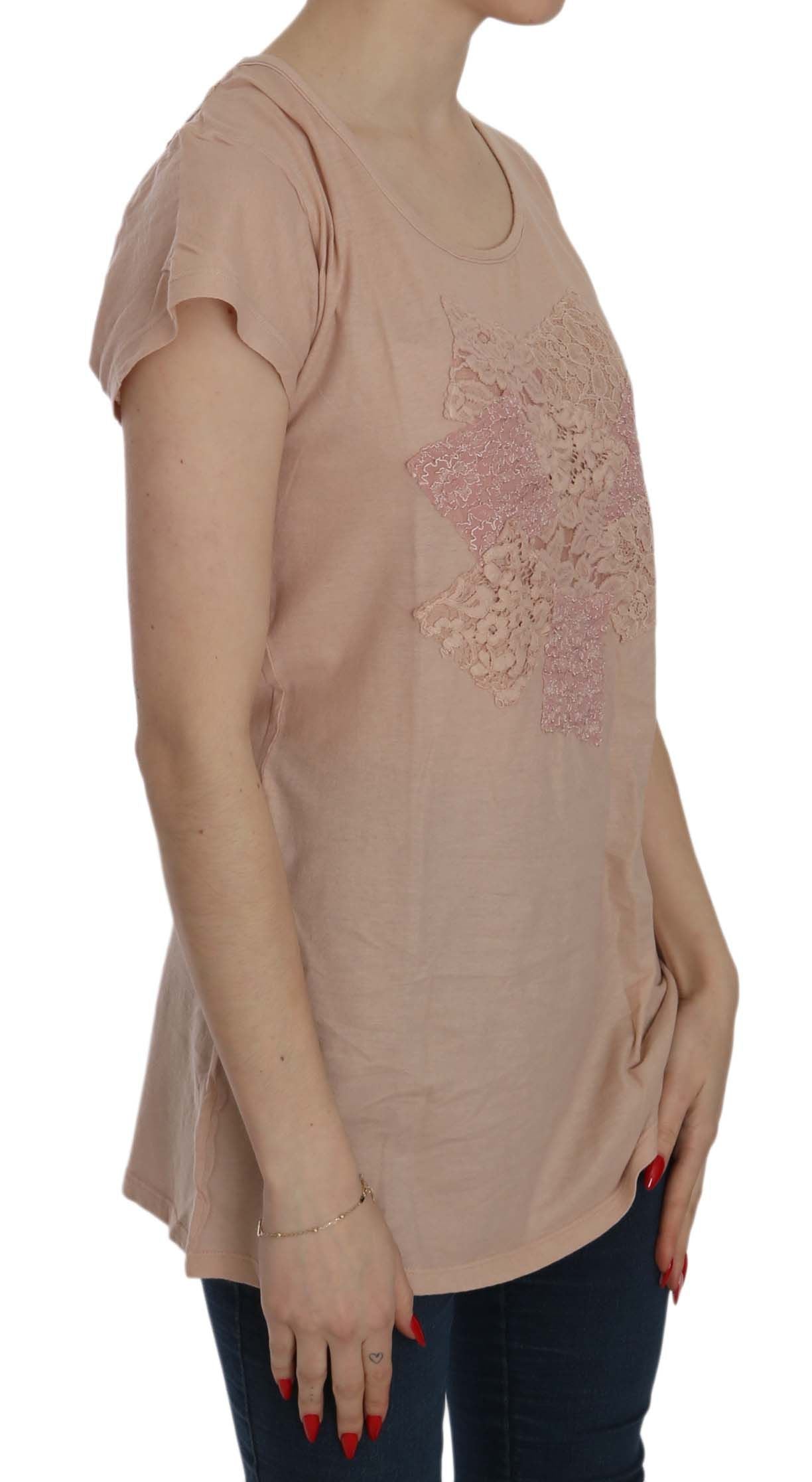 Elegant Cream Lace Round Neck Blouse - ventzia