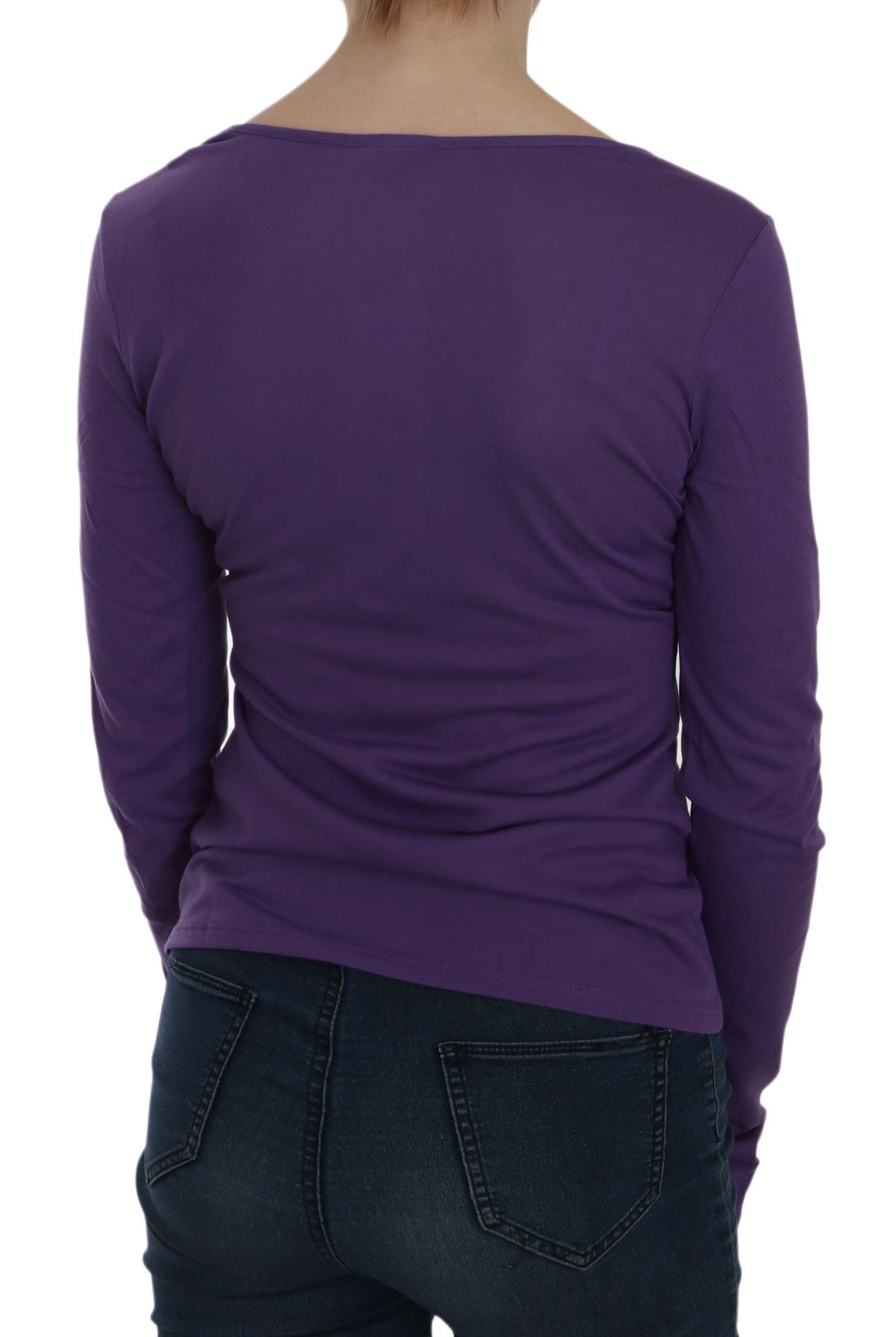 Crystal Embellished U-Neck Blouse - ventzia