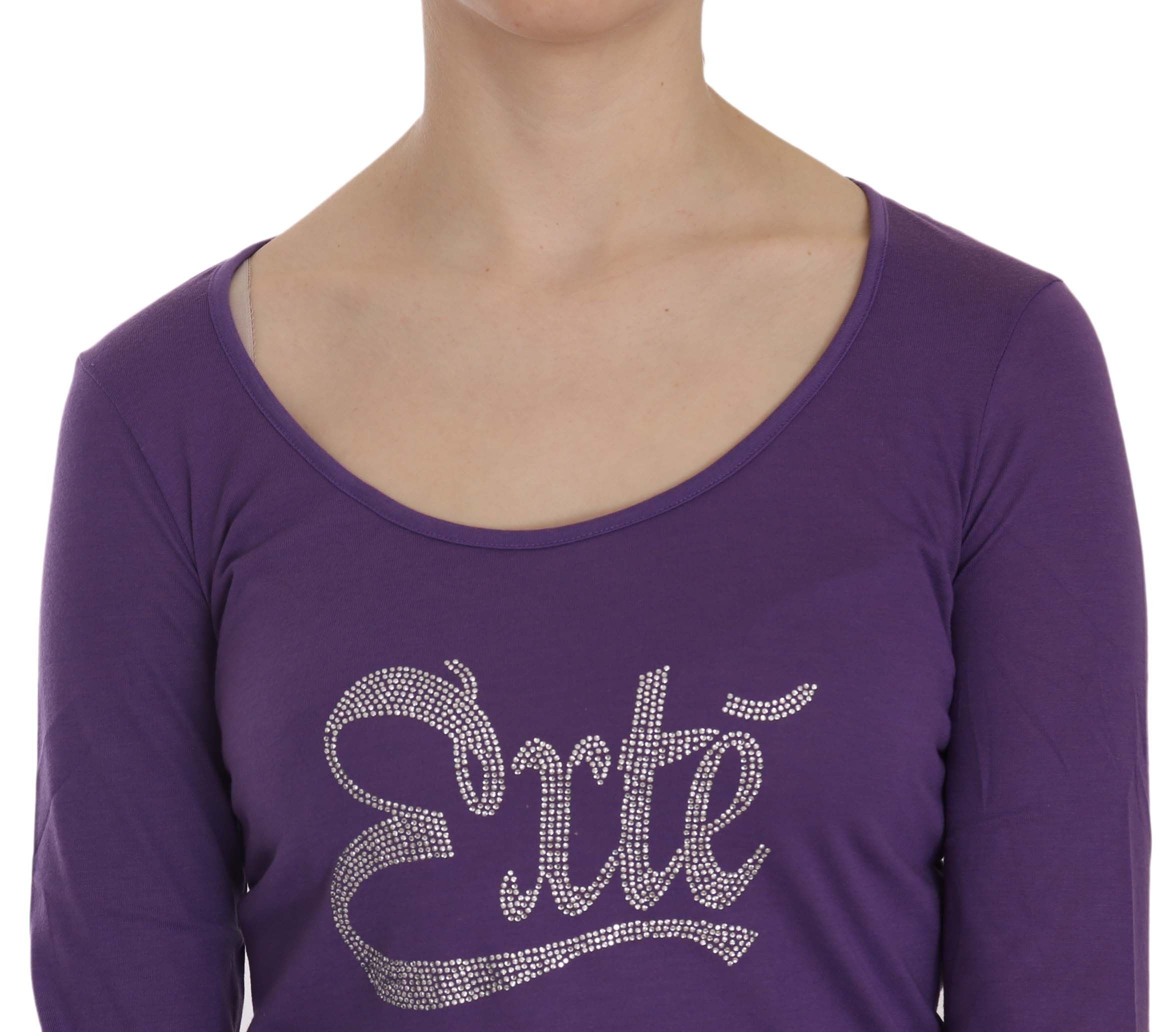 Crystal Embellished U-Neck Blouse - ventzia