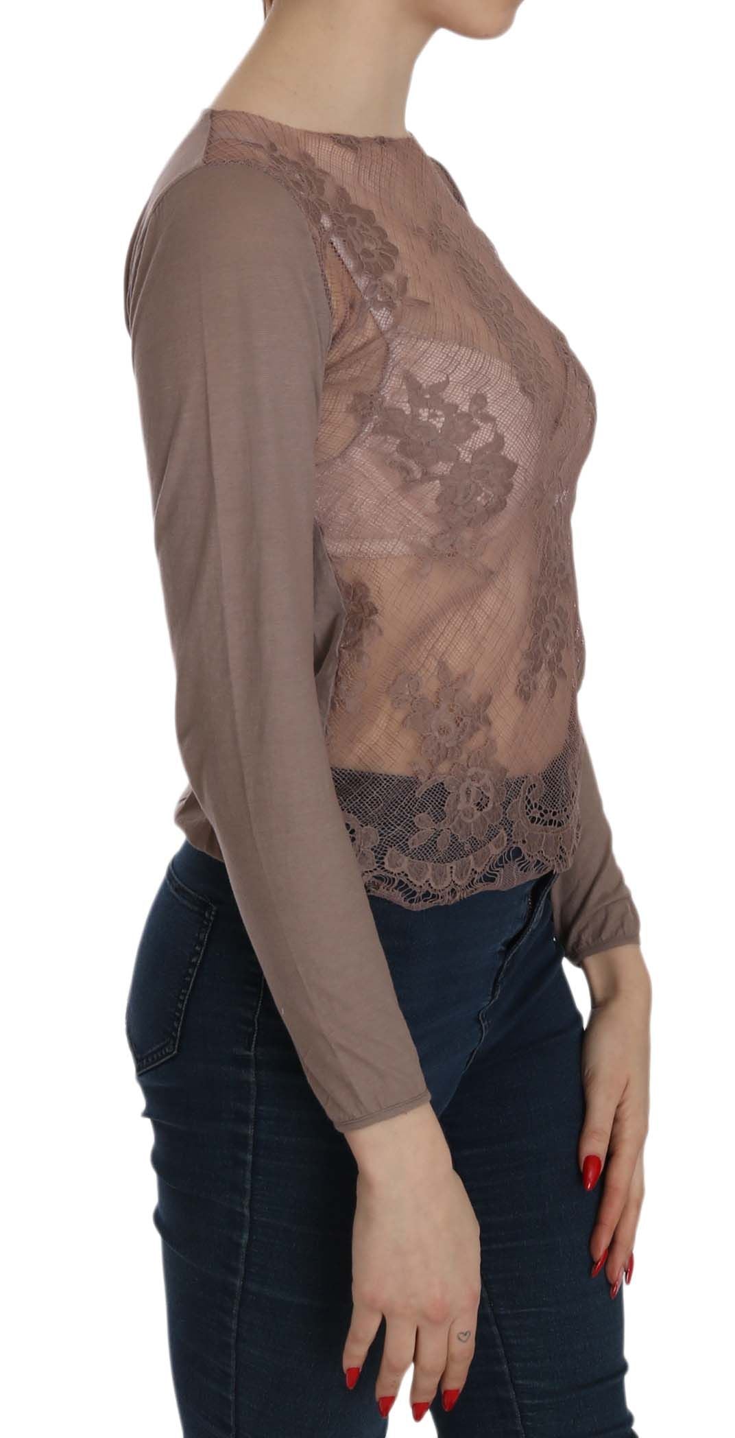 Boat Neck Cotton Lace Blouse - ventzia