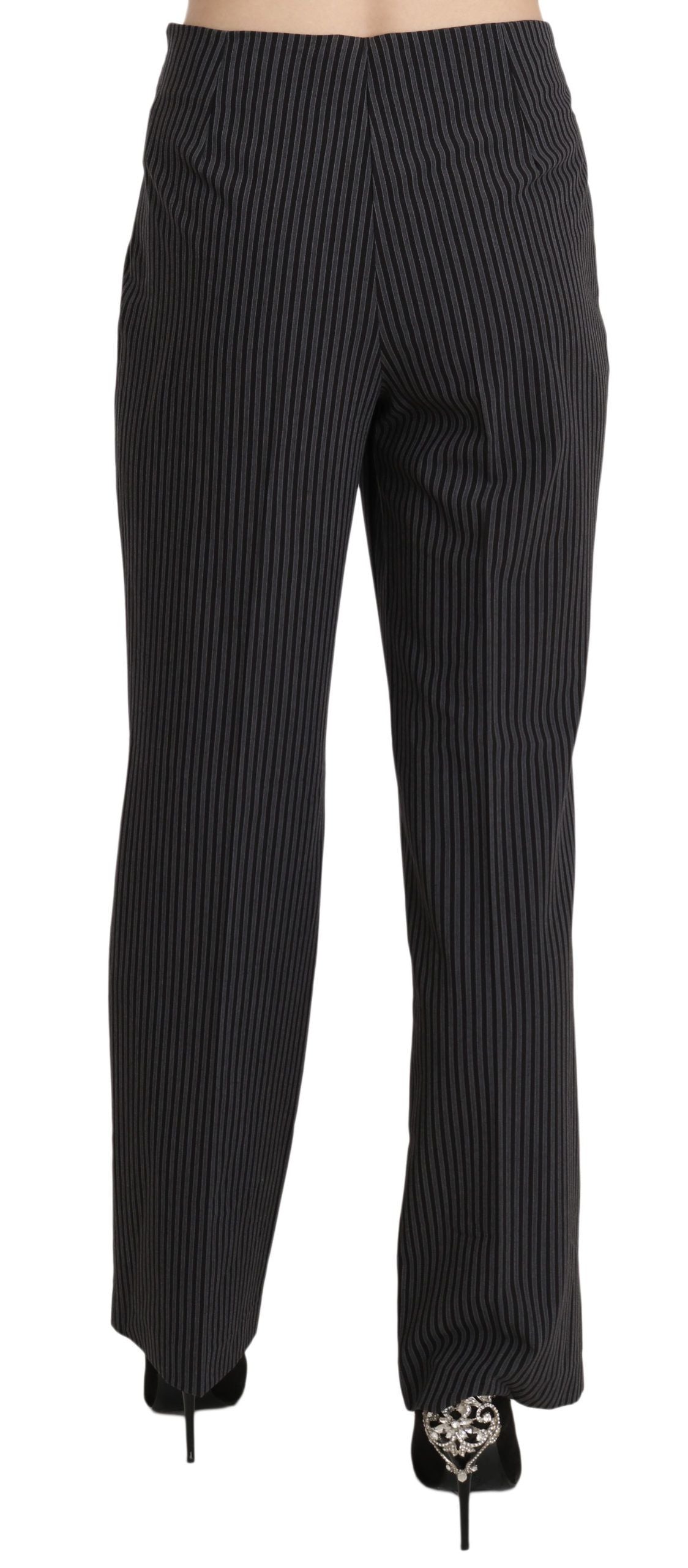 Elegant Striped Straight Fit Pants - ventzia
