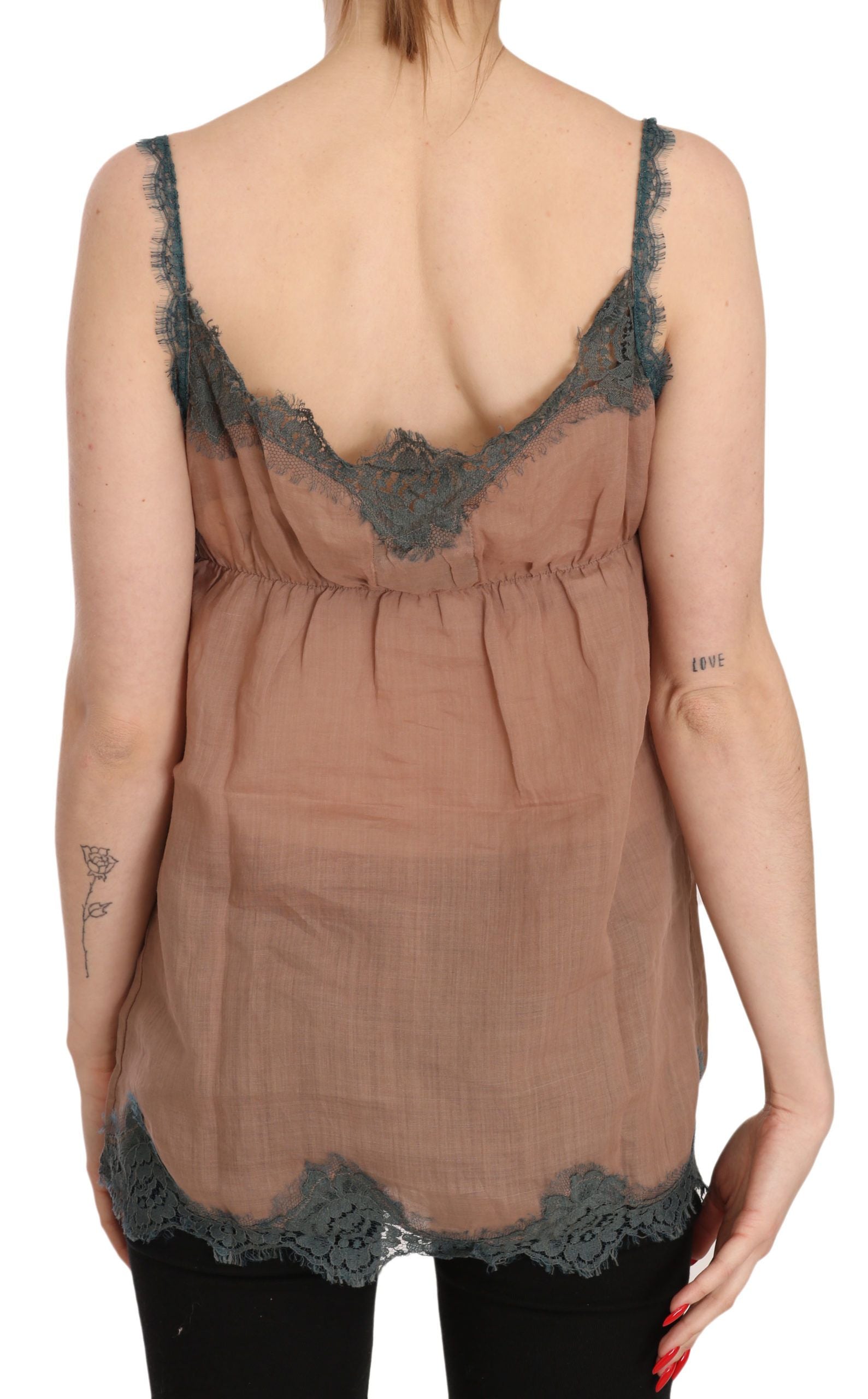 Elegant Spaghetti Strap Lace Top - ventzia