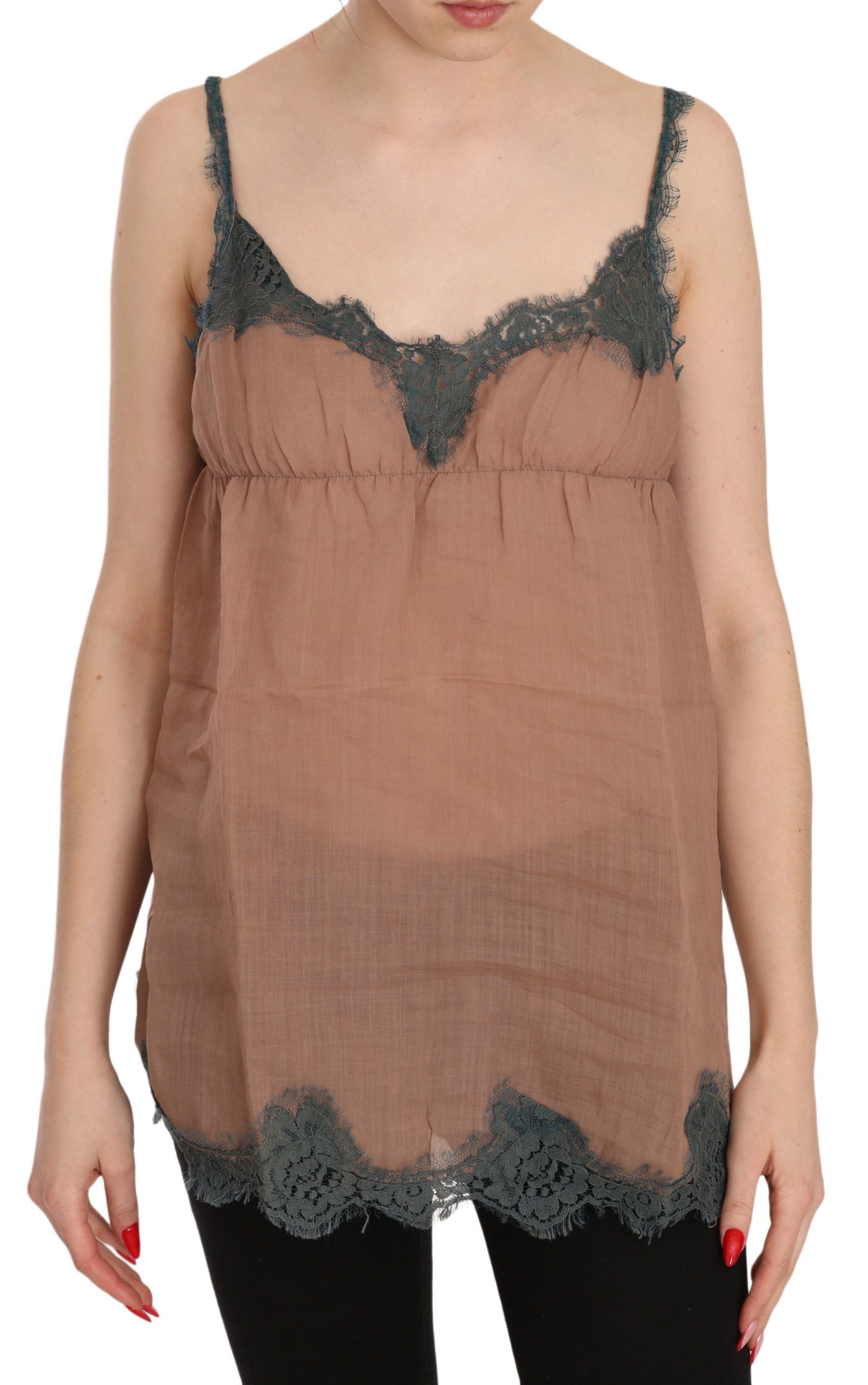 Elegant Spaghetti Strap Lace Top - ventzia