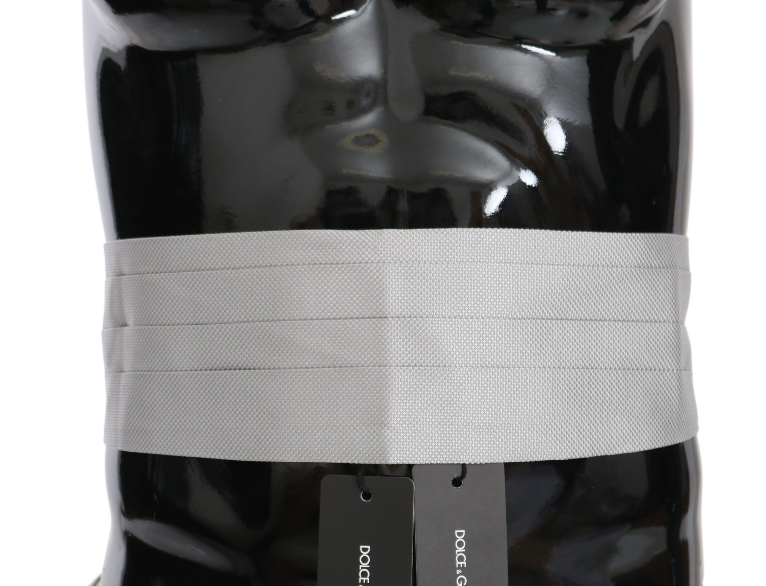 Elegant Silk Gray Cummerbund - ventzia