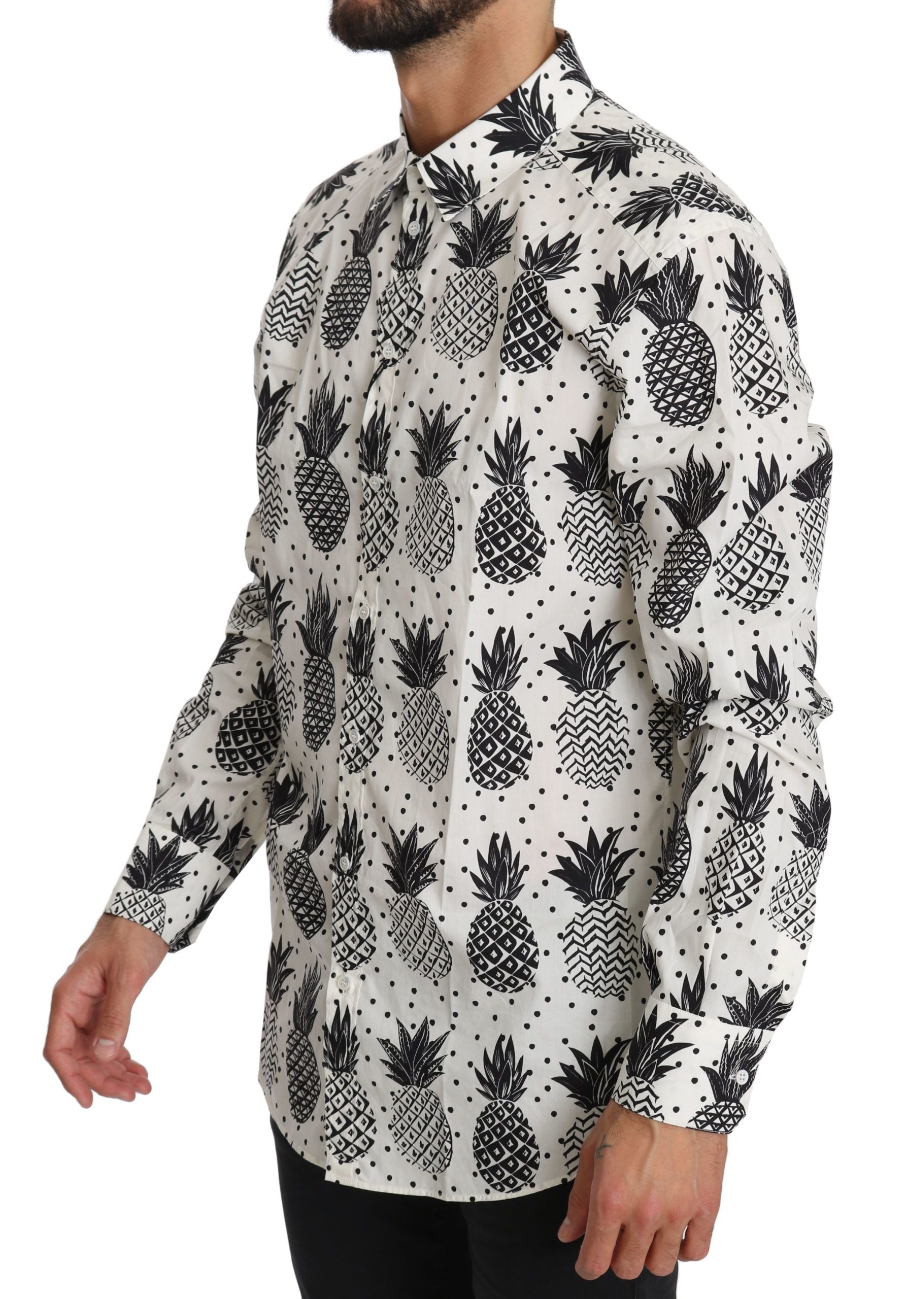 Elegant White Cotton Casual Shirt - ventzia
