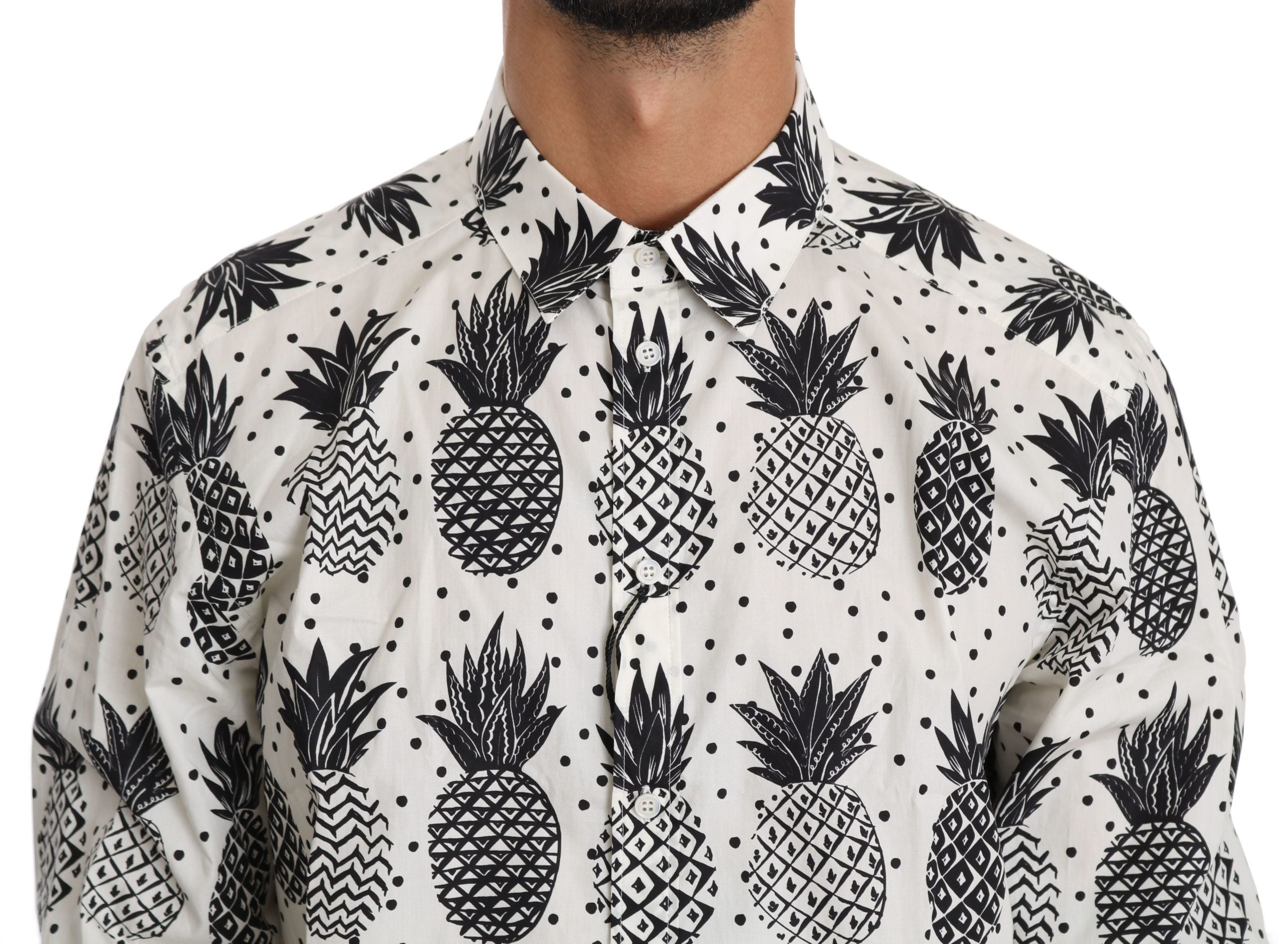 Elegant White Cotton Casual Shirt - ventzia
