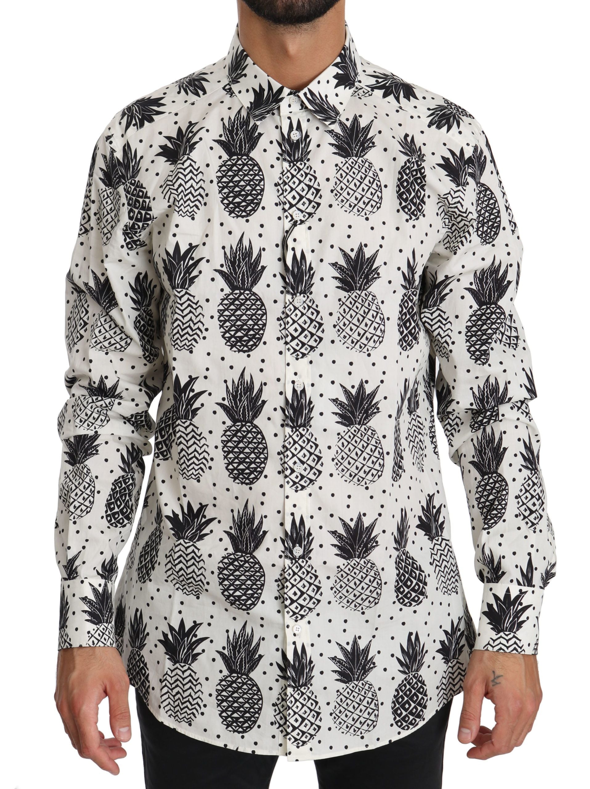 Elegant White Cotton Casual Shirt - ventzia